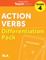 Action Verbs Grade 4 Differentiation Pack
