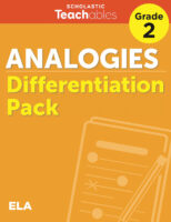 Analogies Grade 2 Differentiation Pack