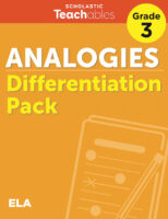 Analogies Grade 3 Differentiation Pack