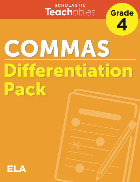 Commas Grade 4 Differentiation Pack