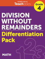 Division Without Remainders Grade 4 Different...
