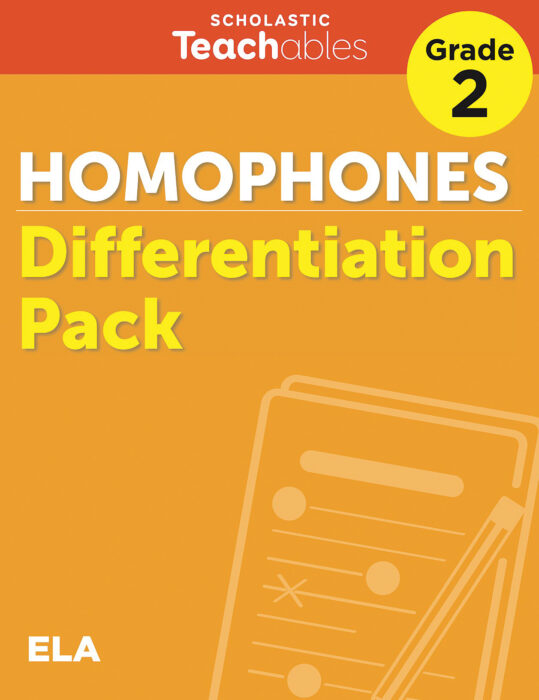 Homophones Grade 2 Differentiation Pack