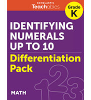 Identifying Numerals Up to 10 Grade K Differe...