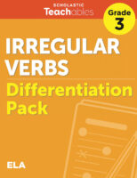 Irregular Verbs Grade 3 Differentiation Pack