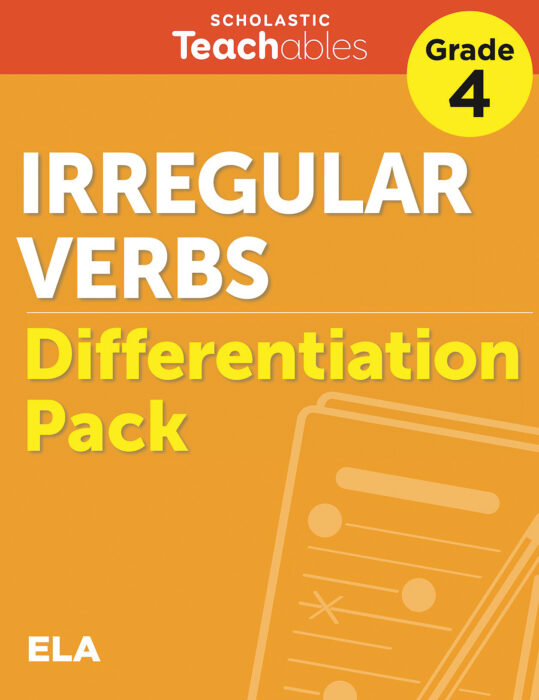 Irregular Verbs Grade 4 Differentiation Pack