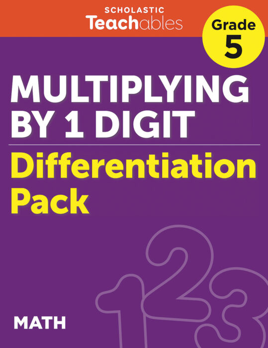 Multiplying by 1 Digit Grade 5 Differentiation Pack
