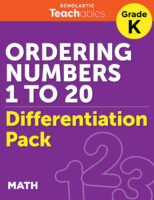Ordering Numbers Grade K Differentiation Pack