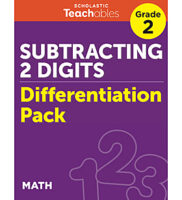 Subtracting 2 Digits Grade 2 Differentiation Pack