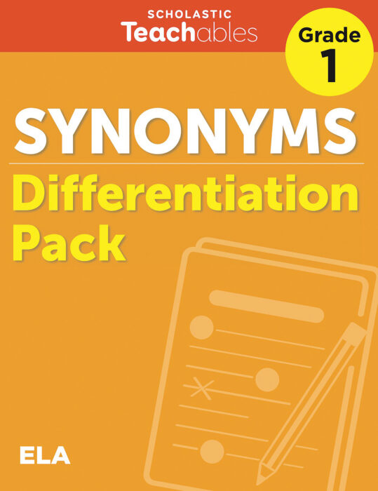 Synonyms Grade 1 Differentiation Pack