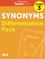 Synonyms Grade 3 Differentiation Pack