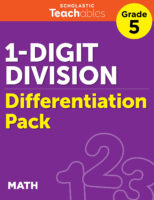1-Digit Division Grade 5 Differentiation Pack