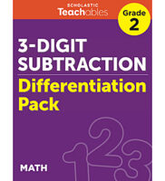 3-Digit Subtraction Grade 2 Differentiation Pack