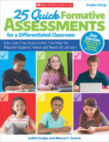 25 Quick Formative Assessments for a Differentiated Classroom, 2nd Edition