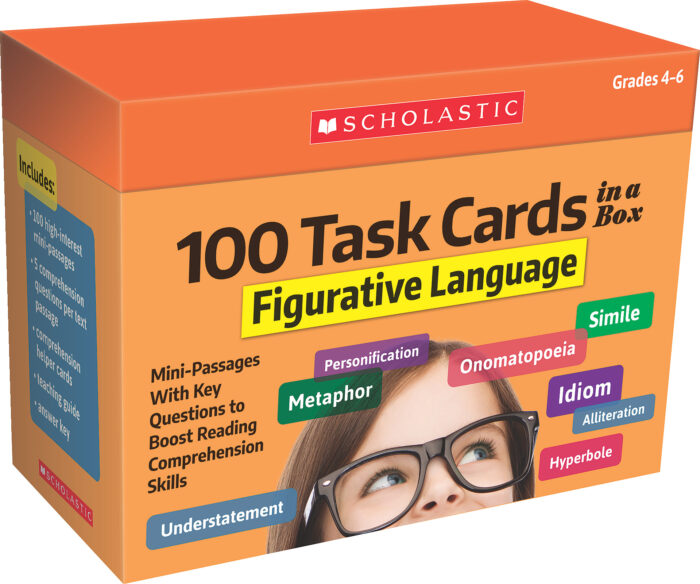 100 Task Cards in a Box: Figurative Language