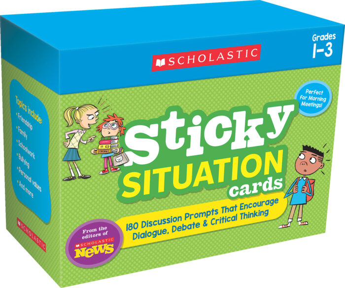 Scholastic News Sticky Situation Cards: Grades 1-3
