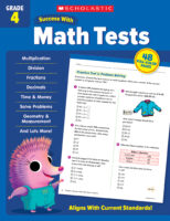 Scholastic Success With Math Tests: Grade 4 Workbook