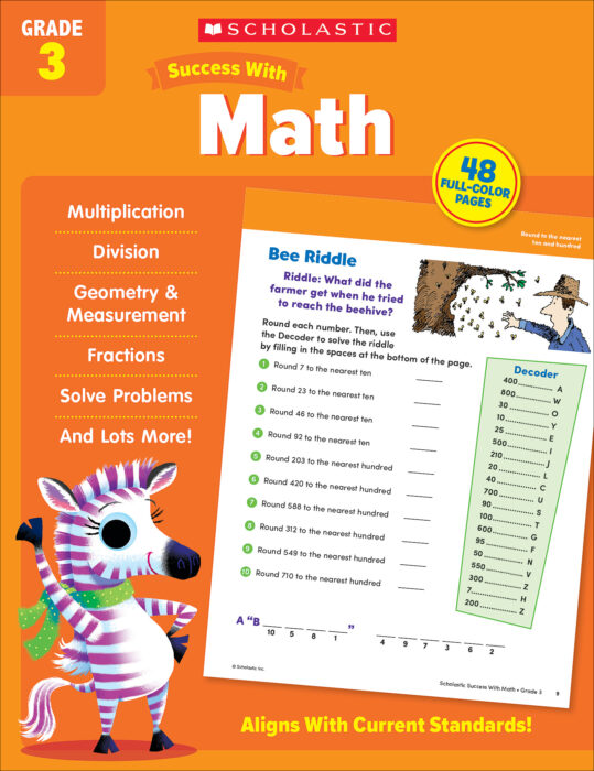 Scholastic Success With Math: Grade 3 Workbook