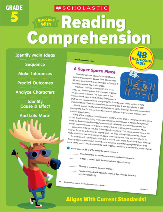 Scholastic Success With Reading Comprehension: Grade 5 Workbook