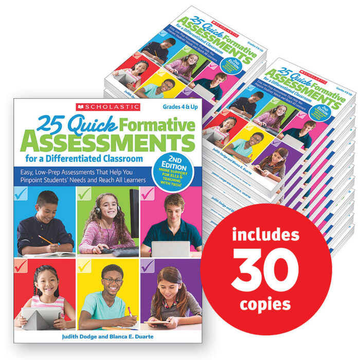 25 Quick Formative Assessments for a Differentiated Classroom, 2nd Edition (30-copy pack)