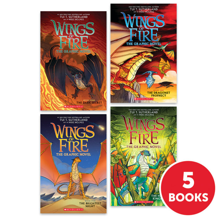 Wings of Fire Graphic Novels Grades 4-7 (5 books)