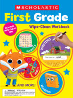 Scholastic First Grade Wipe Clean Workbook