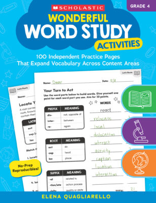 Wonderful Word Study Activities: Grade 4