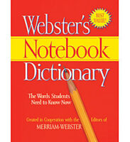 Webster's Notebook Dictionary