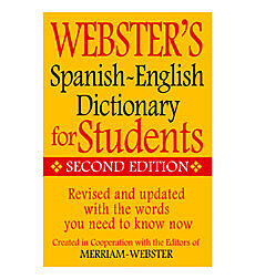 Webster S Spanish English Dictionary For Students By