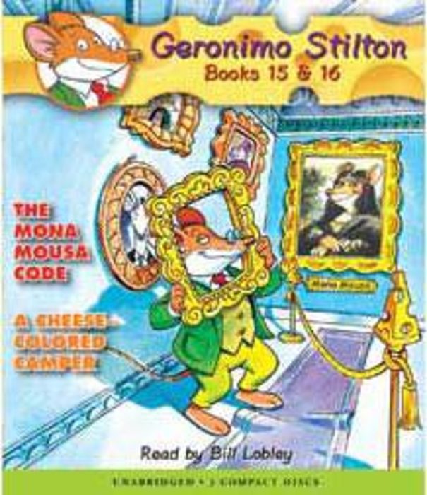 Geronimo Stilton Books #15: The Mona Mousa Code & #16: A Cheese-Colored Camper