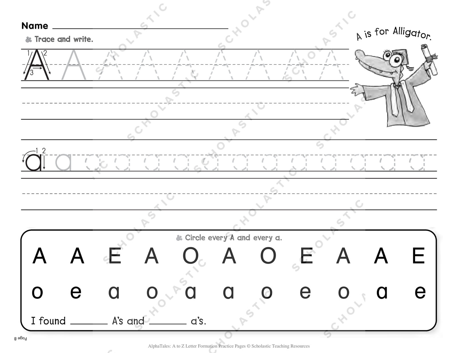 AlphaTales: A to Z Letter Formation Practice Pages The Scholastic Teacher  Store