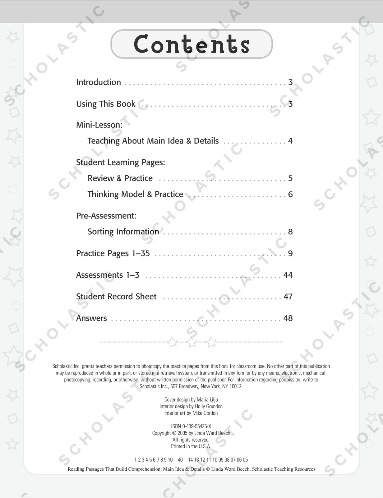 Reading Comprehension Main Idea Worksheets Middle School - Navarrete Sannater