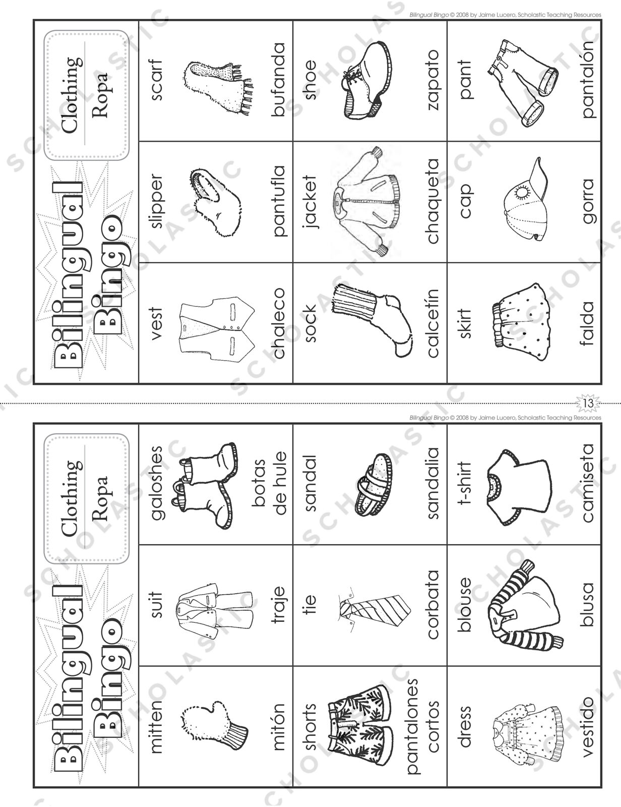 Reader's Response BINGO-Spanish & English by Inspired Bilingual