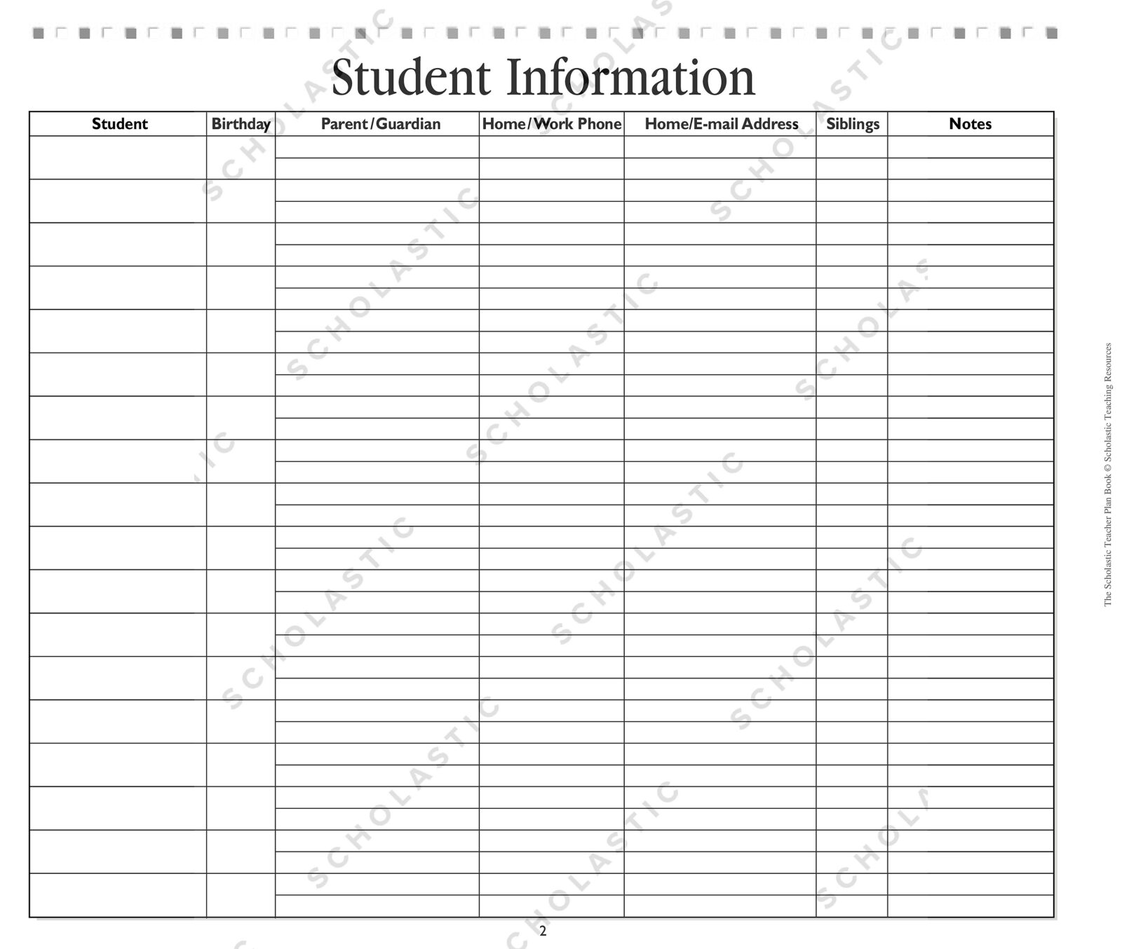 Scholastic Teacher Coloring Planner (SC-809292)