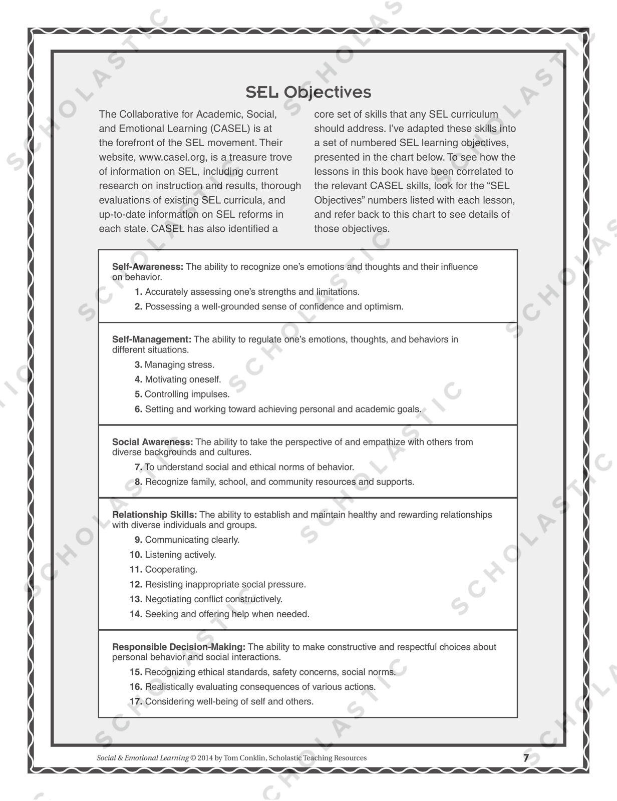 Social and Emotional Learning: Essential Lessons for Student Success by Tom  Conklin