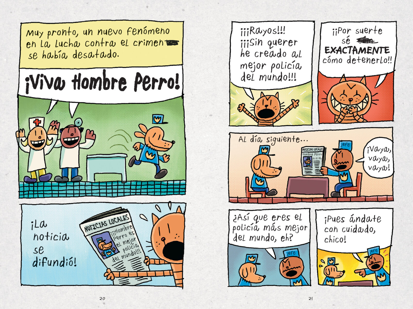 Hombre Perro (Dog Man #1) by Dav Pilkey | Scholastic Education