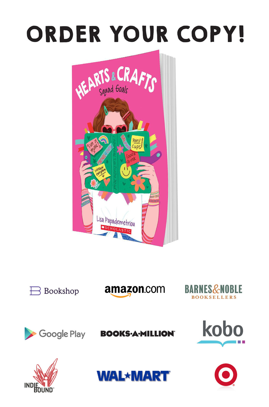 Hearts & Crafts #1: Squad Goals by Lisa Papademetriou | The Scholastic  Parent Store