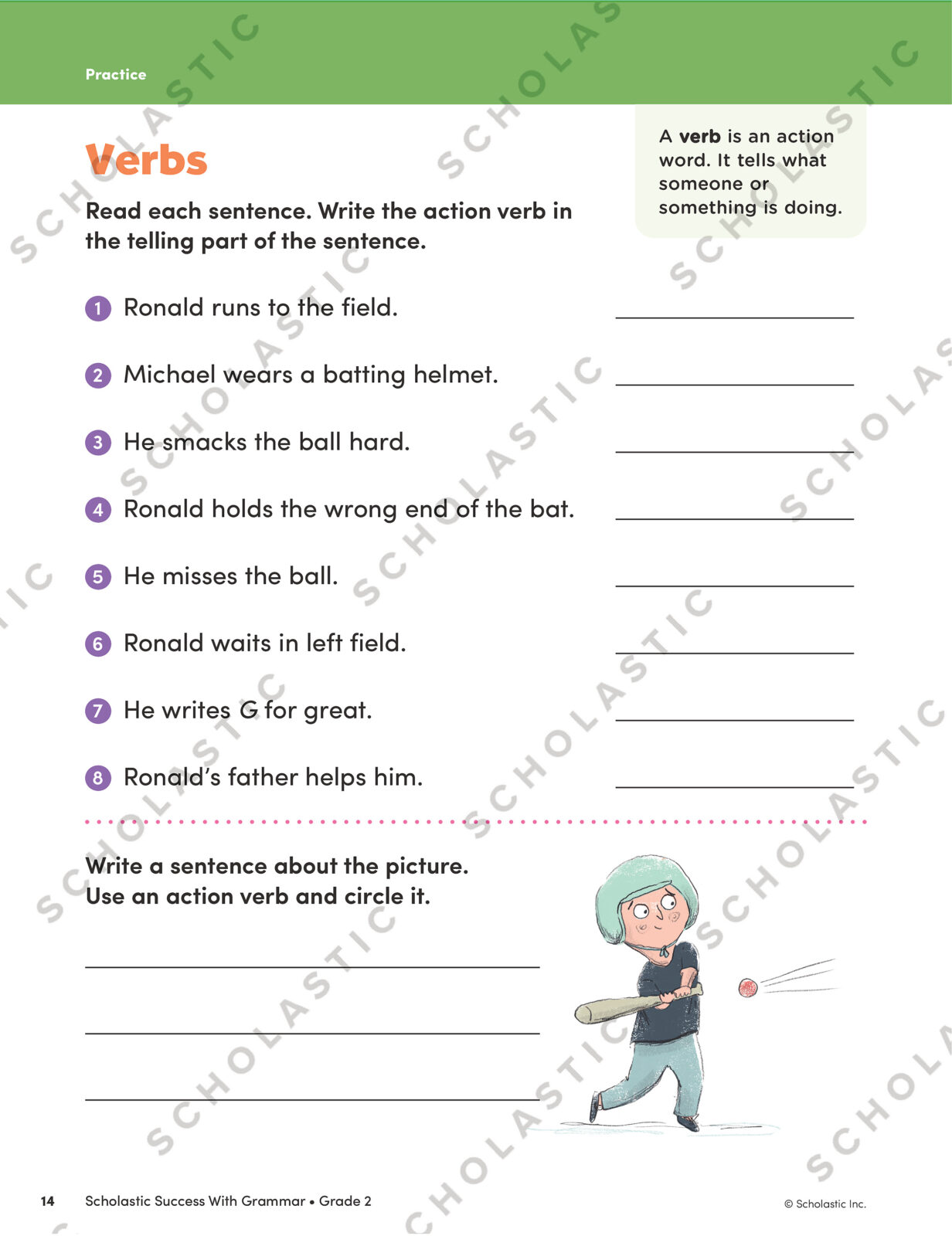 Scholastic Success With Grammar: Grade 2 Workbook | The Scholastic