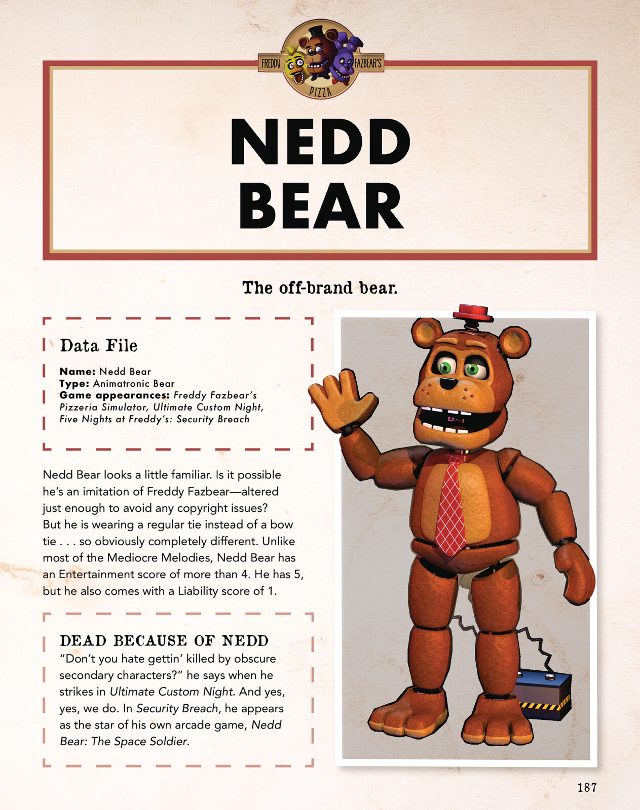 Five Nights at Freddy's Character Encyclopedia, Five Nights at Freddy's  Wiki