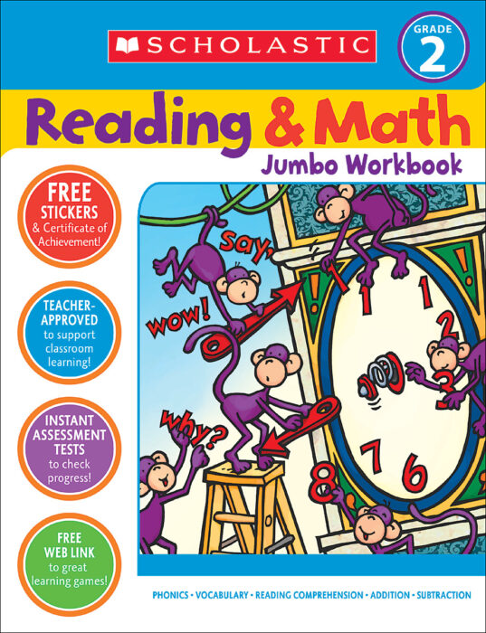 Reading and Math Jumbo Workbook Grade 2 by Cathy Collins Block;John N