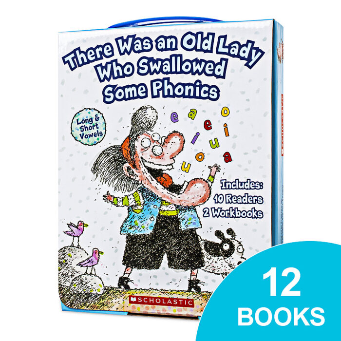 There Was An Old Lady Who Swallowed Some Phonics Box Set By Quinlan B ...